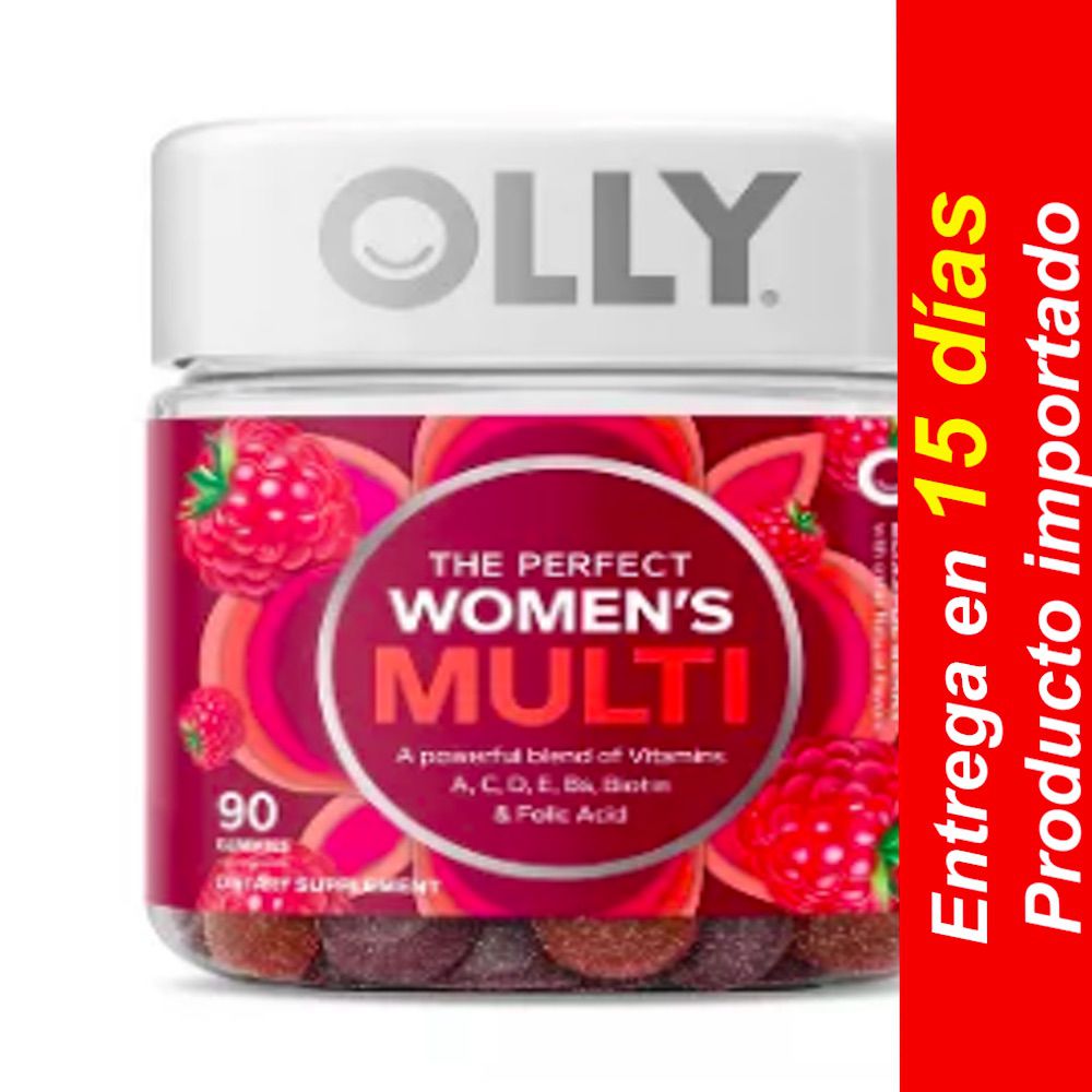 Gomitas Suplemento Dietético Multivitamínico Olly The Perfect para Mujer -Berry- 90u-Entrega 15 dias