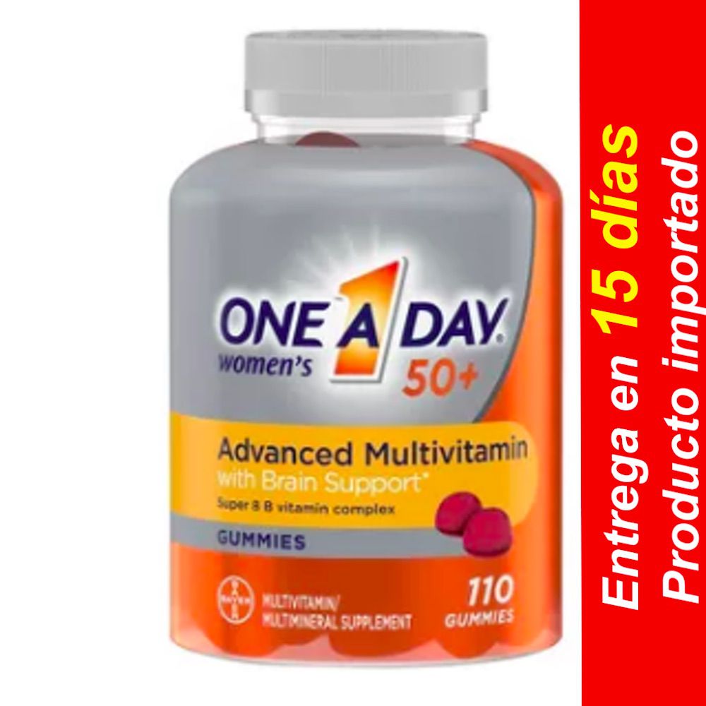 One A Day Women 50+ Brain Support- Gomas Multivitaminicas – 110u