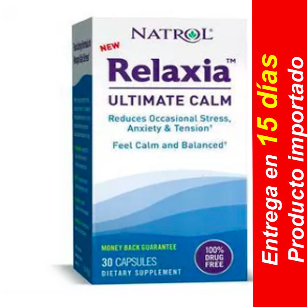 Natrol Relaxia Ultimate Calm - 30 u -Entrega 15 dias