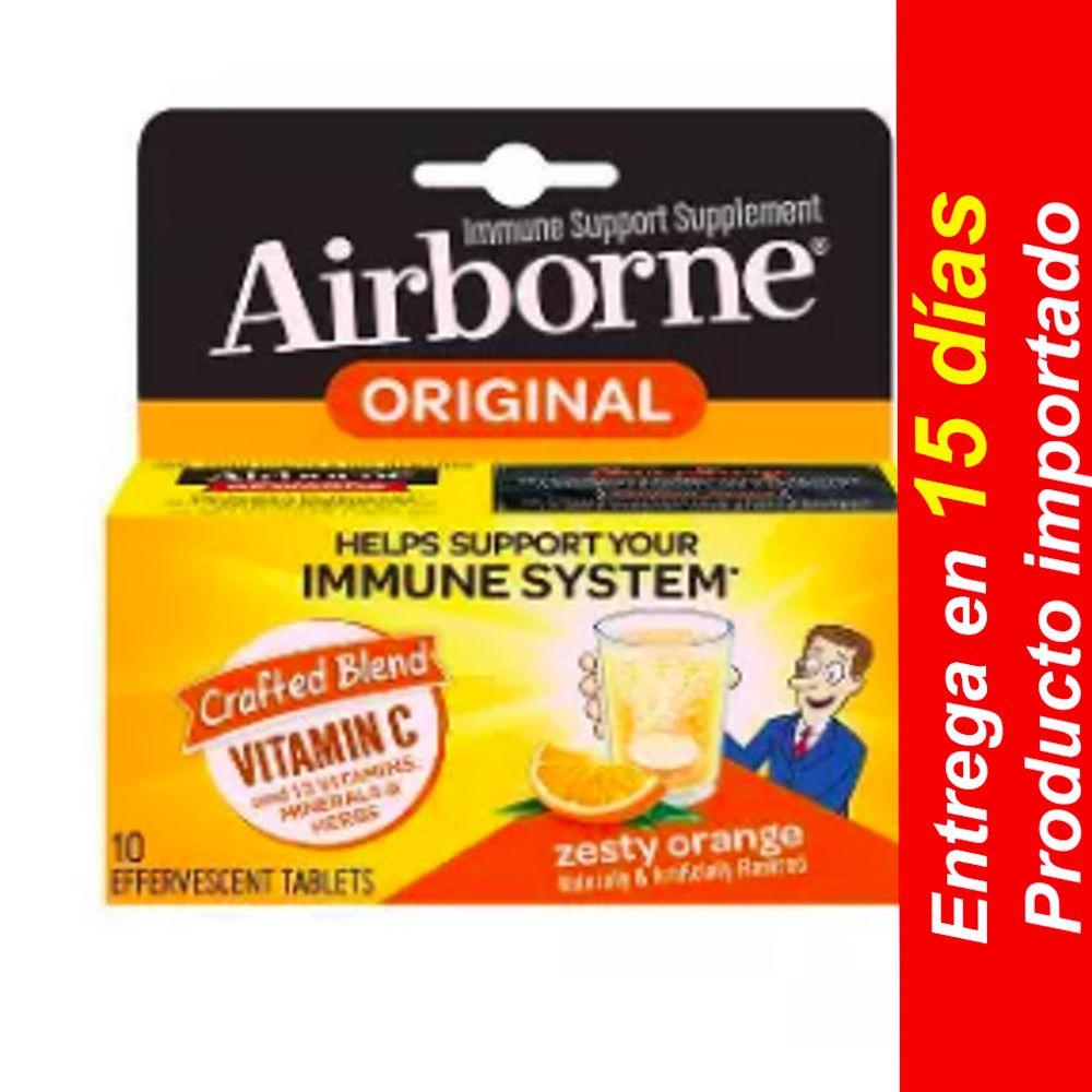 Suplemento para disolver el apoyo inmunológico en el aire – Zesty Orange- Entrega 15 dias