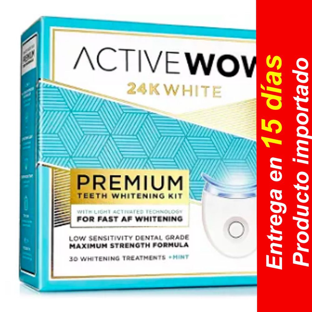 Kit blanqueador de dientes Active Wow White Premium- Entrega 15 dias