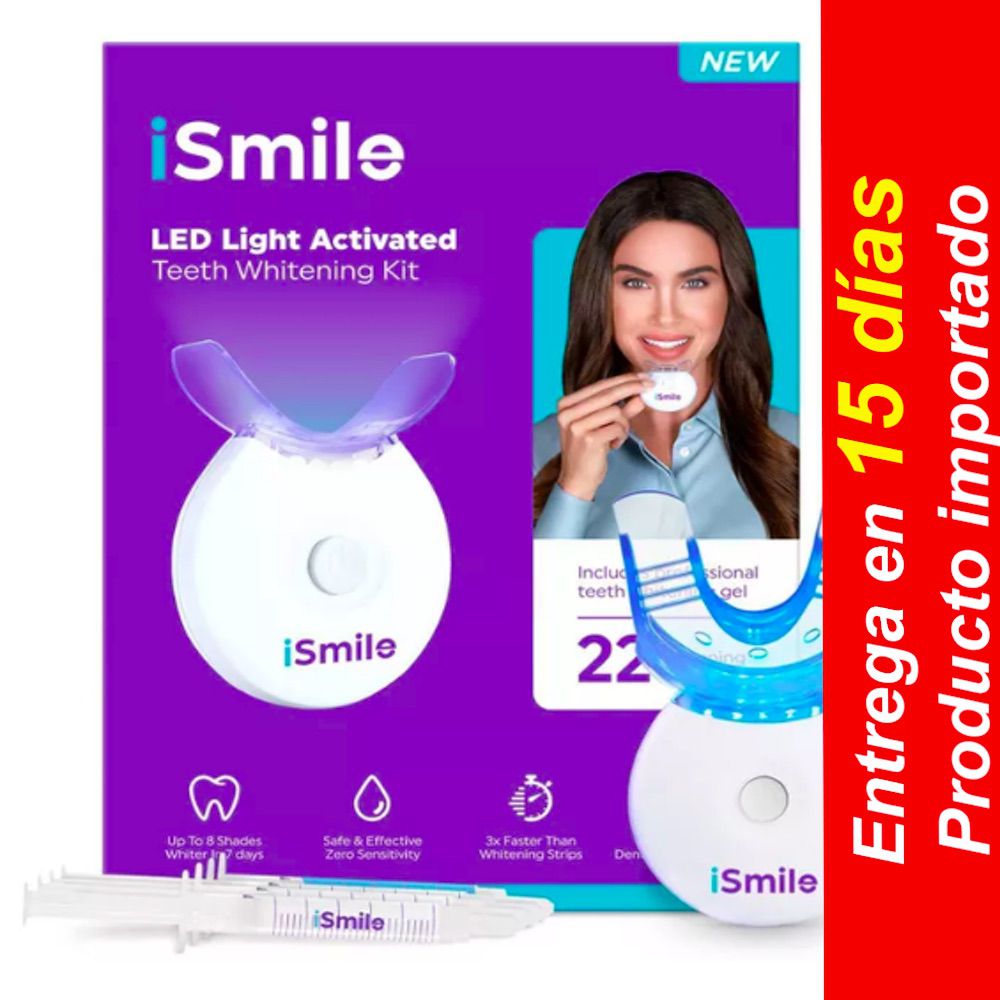 iSmile LED Kit de blanqueamiento dental blanco- Entrega 15 dias