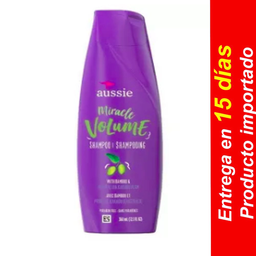 Acondicionador Volumen -Aussie Miracle Volume Conditioner – 12.1 fl oz- Entrega 15 dias