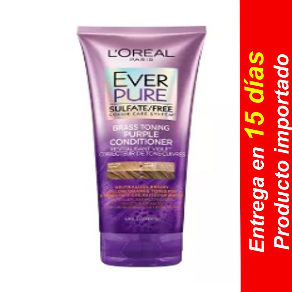 Acondicionador morado tonificante de latón Everpure de L’Oreal – 6.8 floz