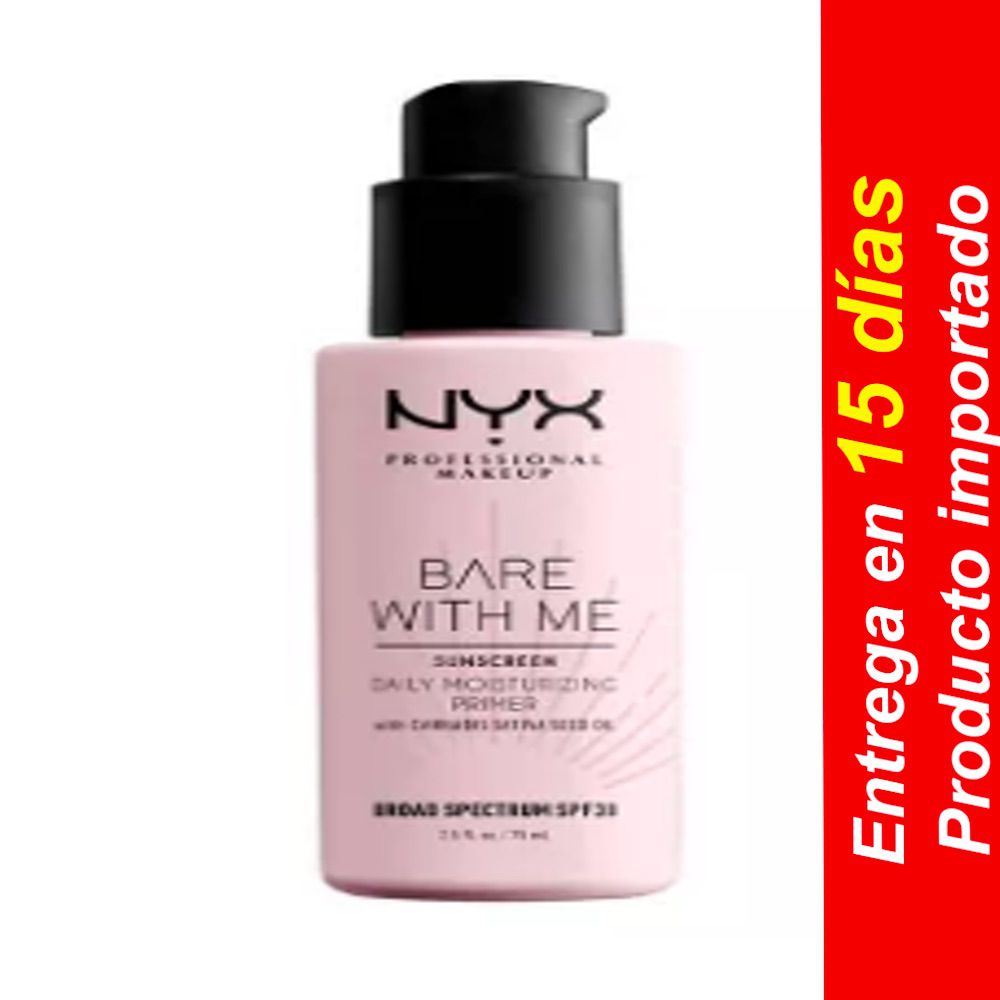 NYX Face Primer Bare With Me Cannabis SPF 30 - 2.5 fl oz-Entrega 15 dias