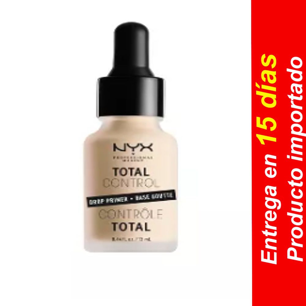 Base de maquillaje en gotas Total Control de NYX Professional Makeup – Tonos claros Entrega 15 dias