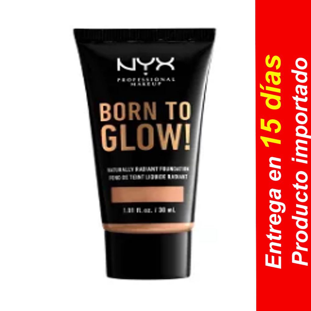Base de maquillaje radiante Born To Glow de NYX Professional Makeup – 1.01 fl oz-Entrega 15 dias