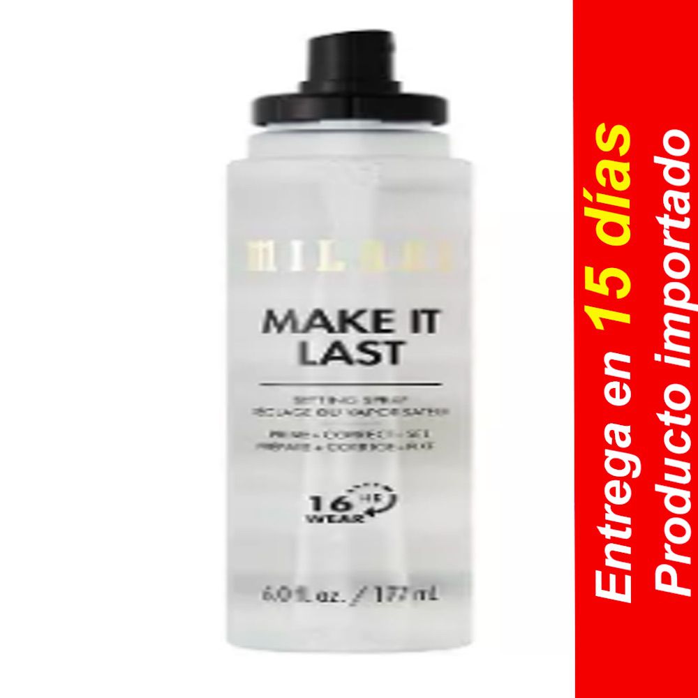 Milani Make It Last Prime + Correct + Set Spray fijador de maquillaje – 2.03 oz