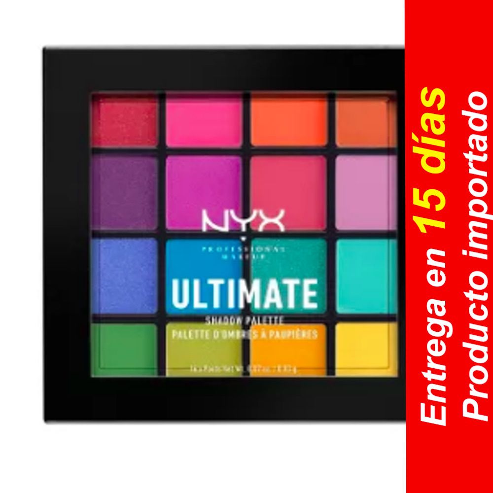 Paleta de sombras Ultimate de NYX Professional Makeup – 0.02 oz-Entrega 15 dias .