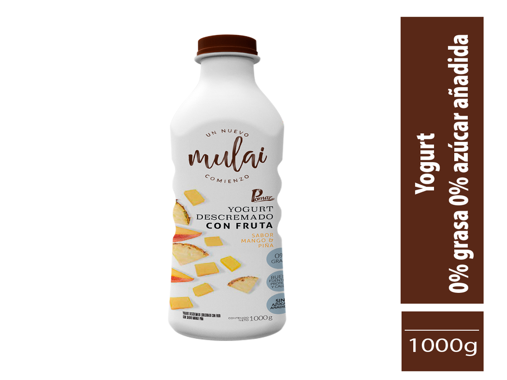 YOGURT DESCREMADO FRUTOS AMARILLOS BOT 1000 GR mulai