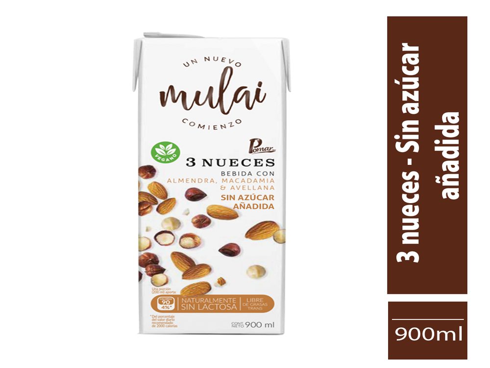 BEBIDA 3 NUECES ORIGINAL SIN AZUCAR mulai