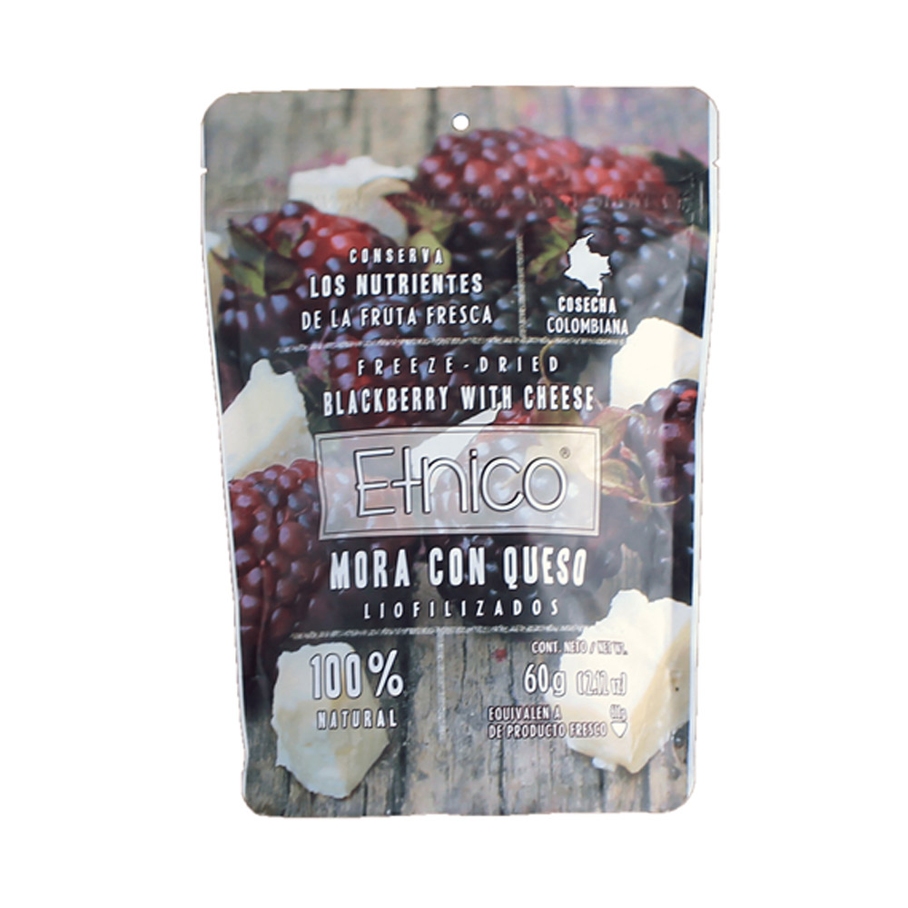 MORA CON QUESO LIOFILIZADOS x  60 GR