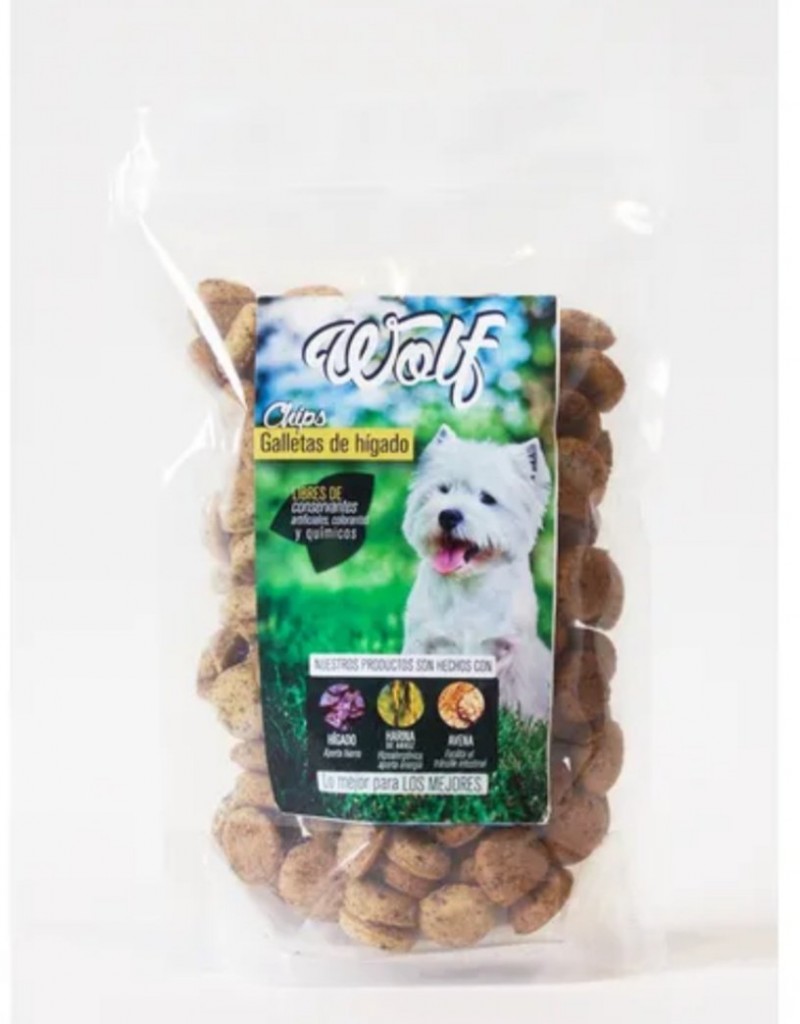 Chips de Hígado Wolf 250 gr