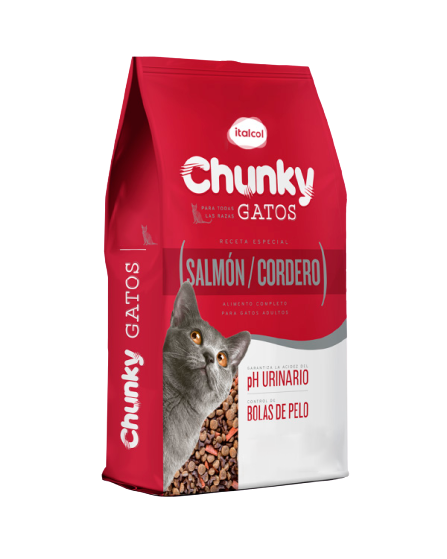 Chunky Gatos Salmón y cordero 1.5 kg