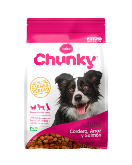 Chunky Adulto cordero, arroz y salmón 12 kg