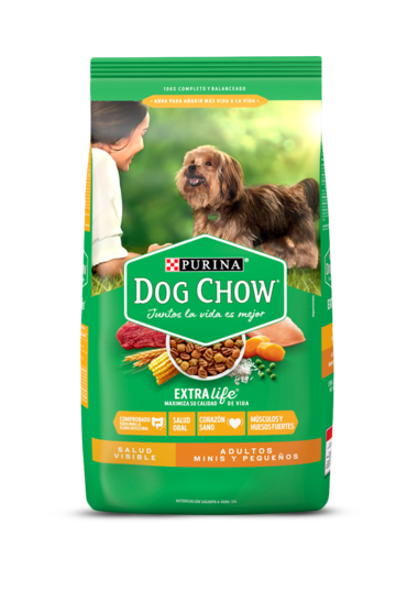Dog Chow Salud visible adultos minis y pequeños 4 kg