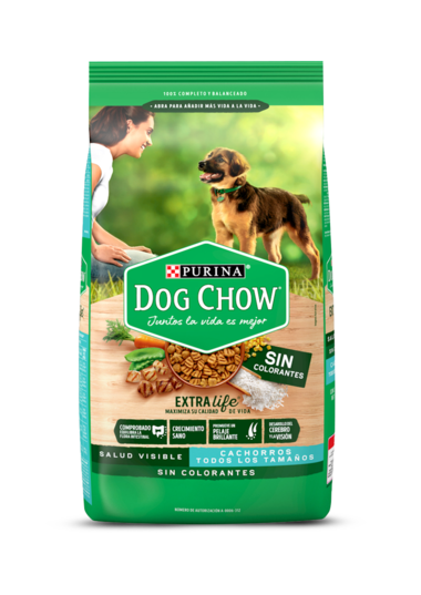 Dog Chow Sin colorantes cachorros todos los tamaños 8 kg