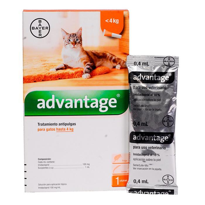 Advantage Gatos Pipeta x 0.4 ml (< 4 kg)