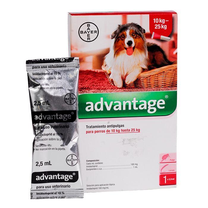 Advantage Perros Pipeta x 2.5 ml (10 - 25 kg)