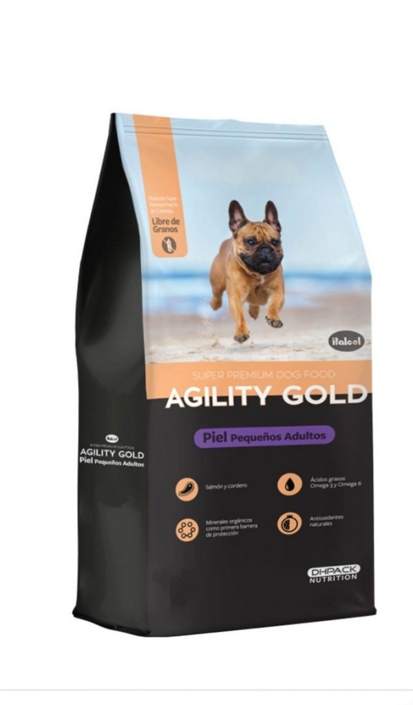 Agility Gold Pequeños adultos piel x 3 kg