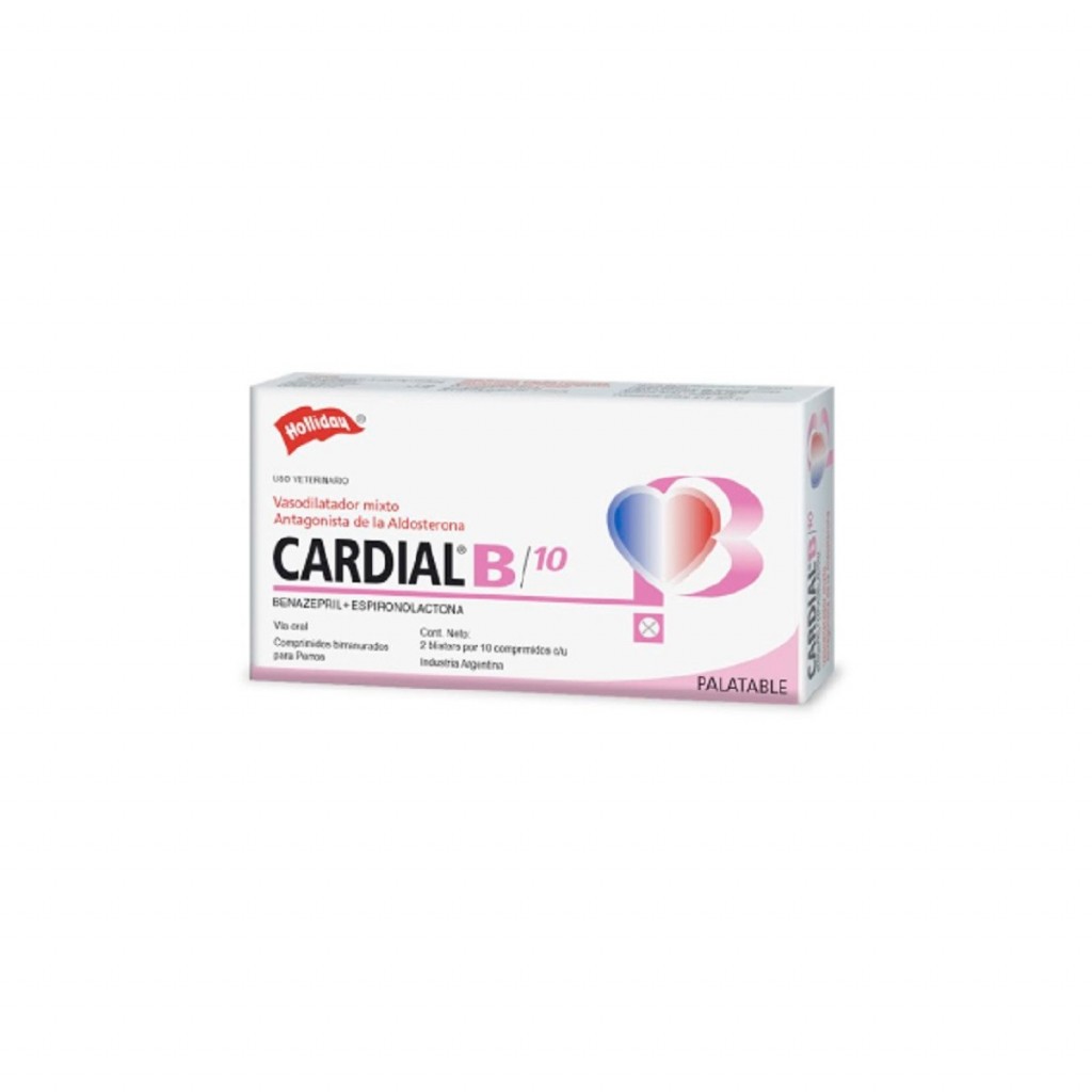 Cardial B 10 Mg Caja x 20 Comprimidos