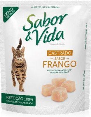 Pouch sabor y vida gatos castrados pollo x 85 gr
