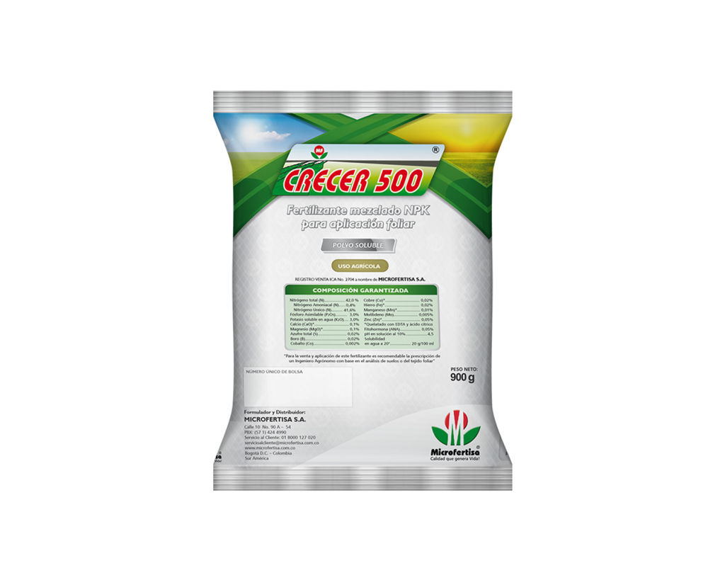 Crecer 500 x 900 gr