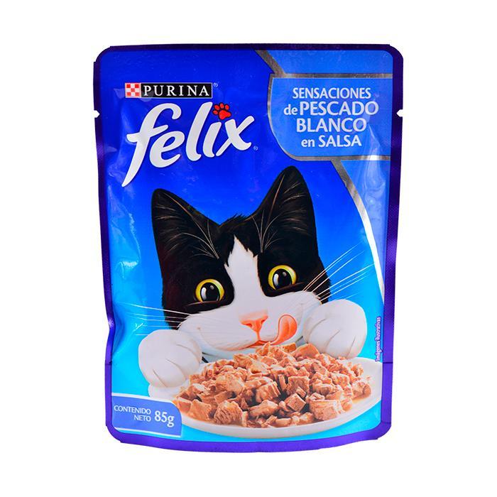 Felix Sensaciones de pescado blanco en salsa x 85 gr