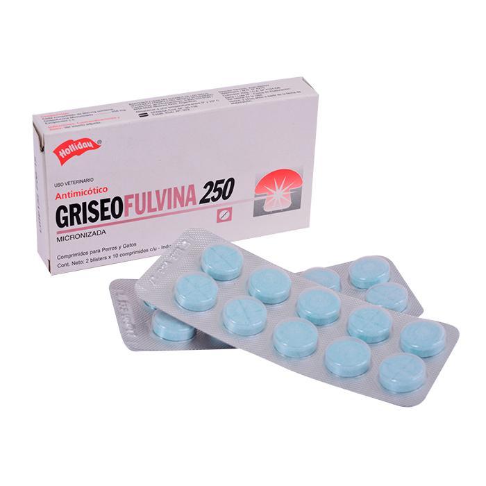 Griseofulvina 250 mg (Caja 20 Tabletas)