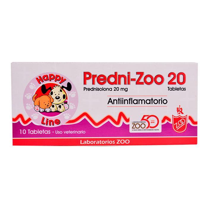 Predni-Zoo 20 Mg (Caja 10 Tabletas)