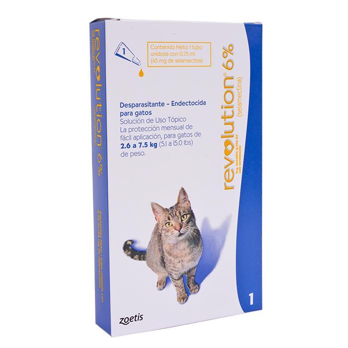 Revolution Gatos de 2.6 A 7.5 kg Pipeta