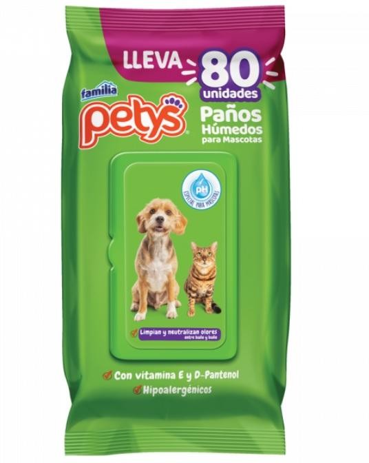 Petys Paños húmedos 80 u