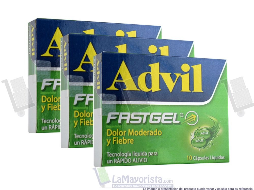 -Al por mayor- Advil Fastgel X10Unidades