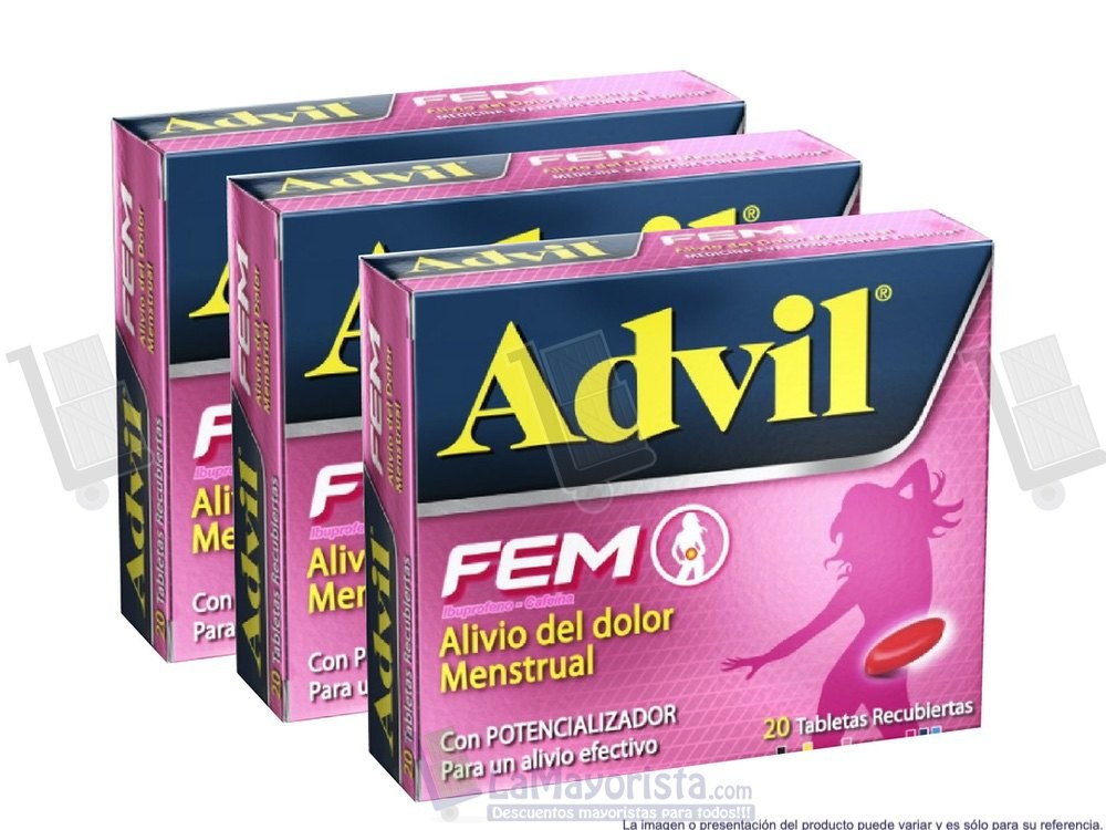 -Al por mayor- Advil Fem X20 tabletas