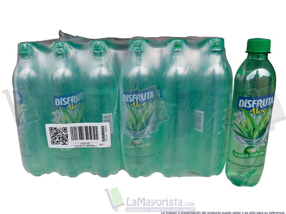 -Al por mayor- Agua Disfrutaloe 400Ml.