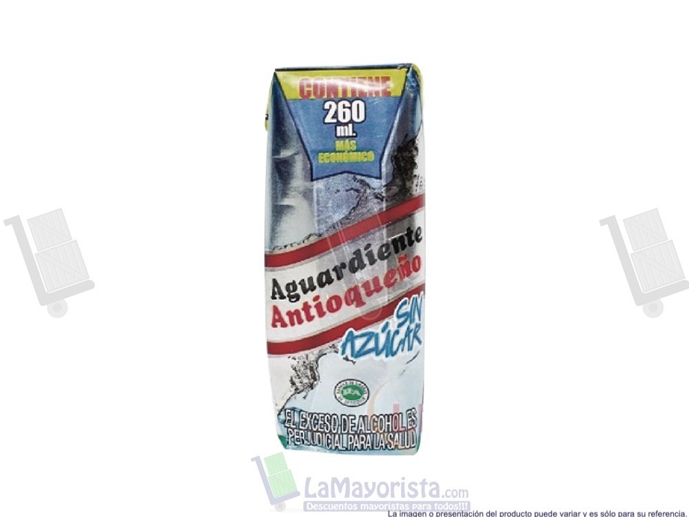 AGUARDIENTE 260ml SIN AZUCAR