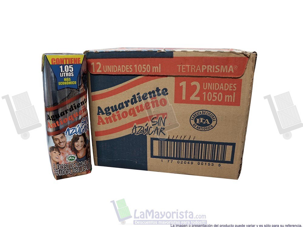 AGUARDIENTE TETRA SIN AZUCAR