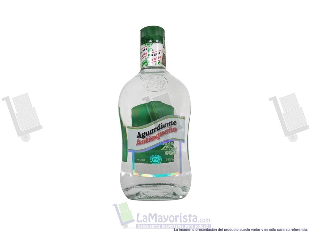 AGUARDIENTE BOTELLA VERDE 24°