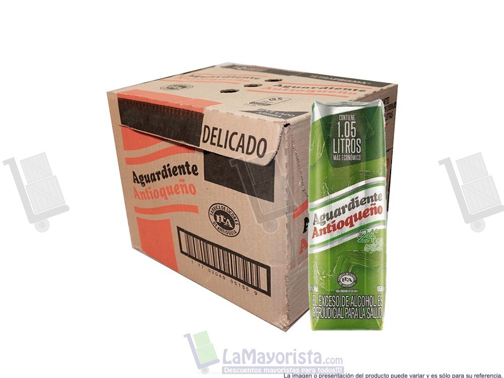 AGUARDIENTE TETRA  VERDE 24°