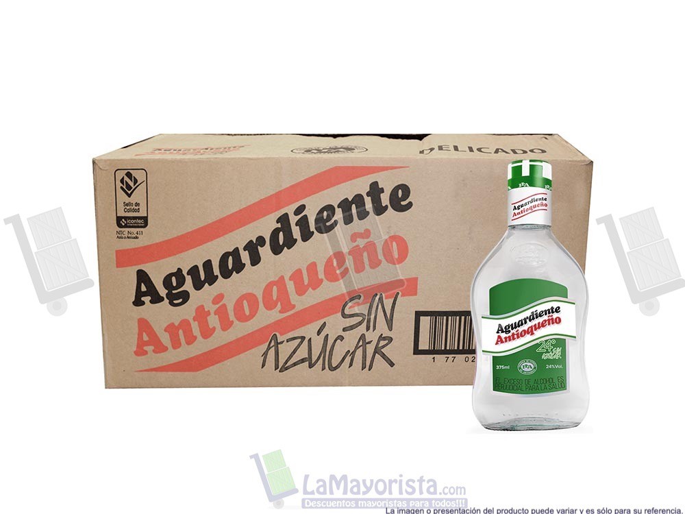 AGUARDIENTE 1/2 VERDE 24°