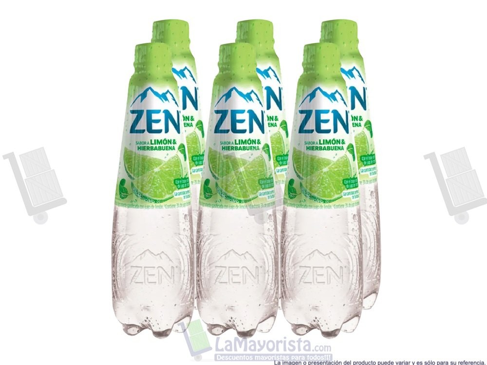 -Al por mayor- Agua Zen Limon Hierb. 540Ml x 6 und
