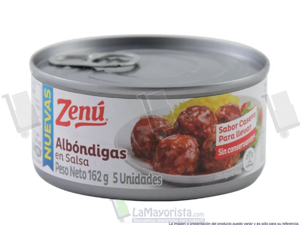 -Al por mayor- Albondigas Zenu X162Gr. enlatado