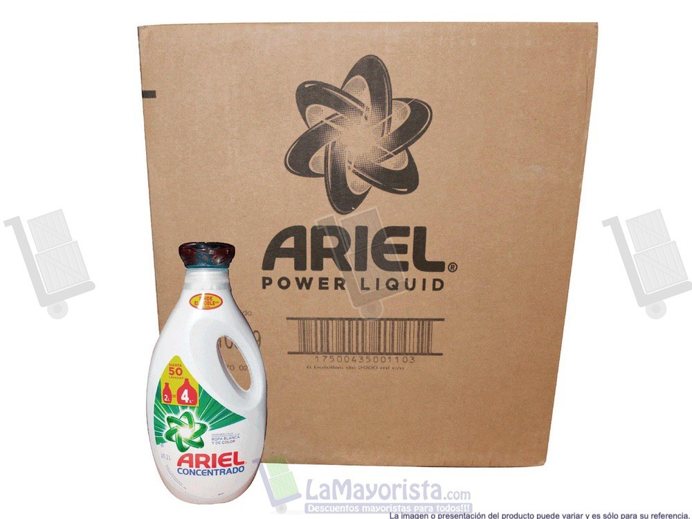 -Al por mayor- Detergente Ariel Liquido Power X2.000