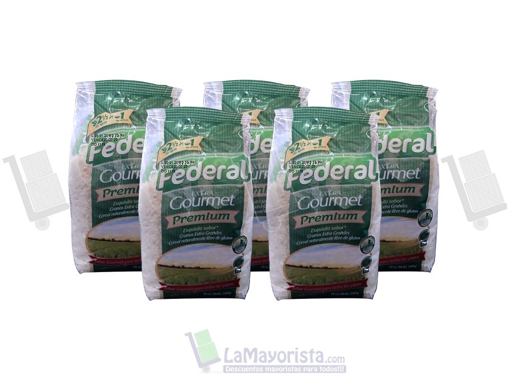 -Al por mayor- Arroz Federal Extra Gourmet X 500Gr.