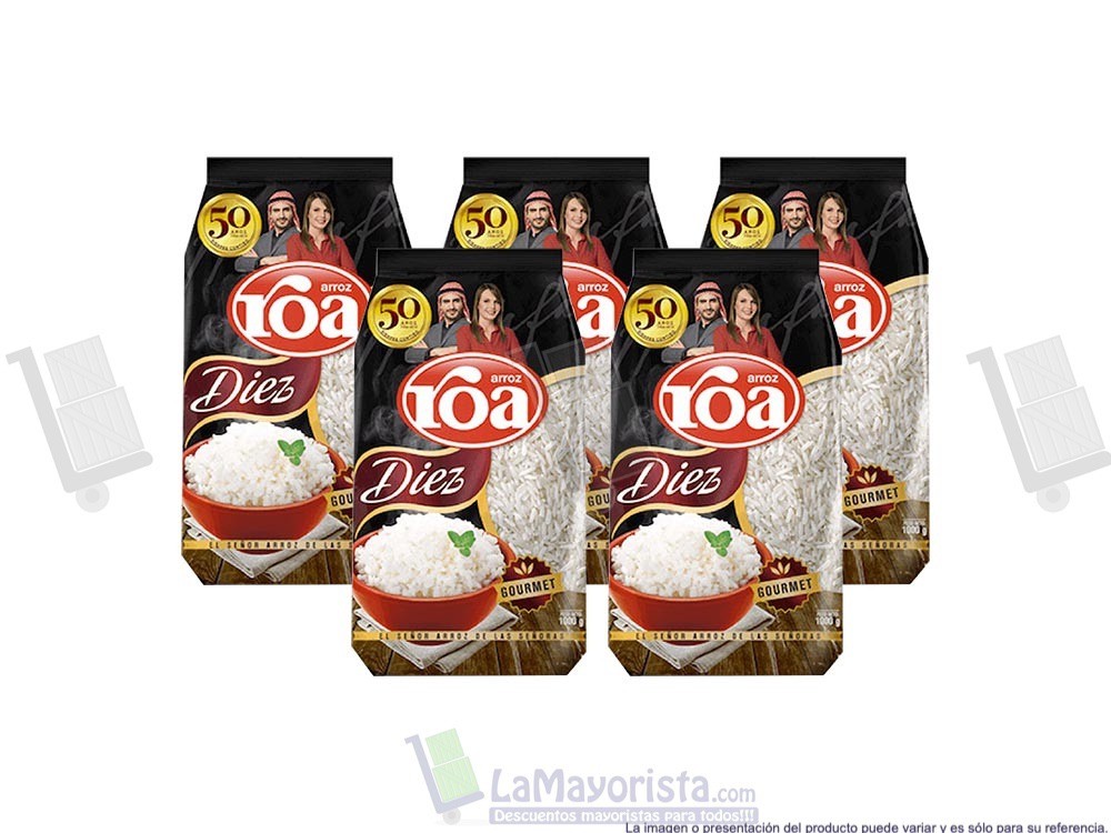 -Al por mayor- Arroz Roa 10 de 1.000Gr.