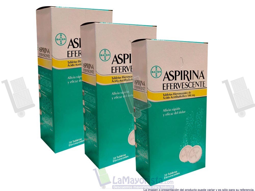 -Al por mayor- Aspirina Efervecente X50