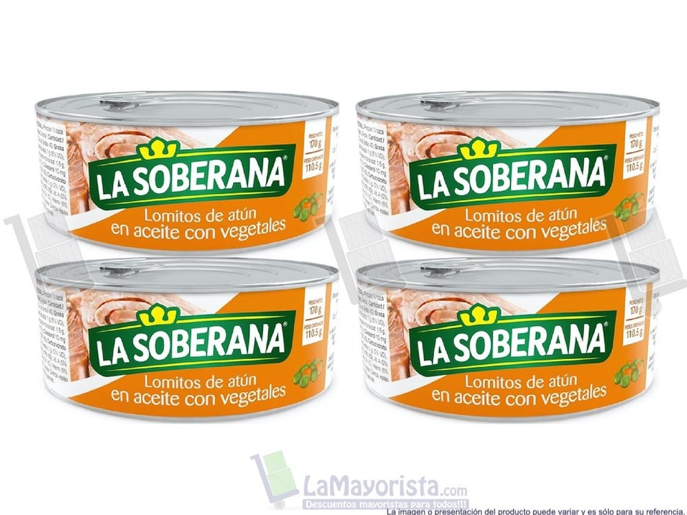 -Al por mayor- Atun Soberana Con Vegetales enlatado