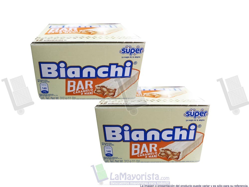 -Al por mayor- Bianchi Bar Caramelo x12 unidades