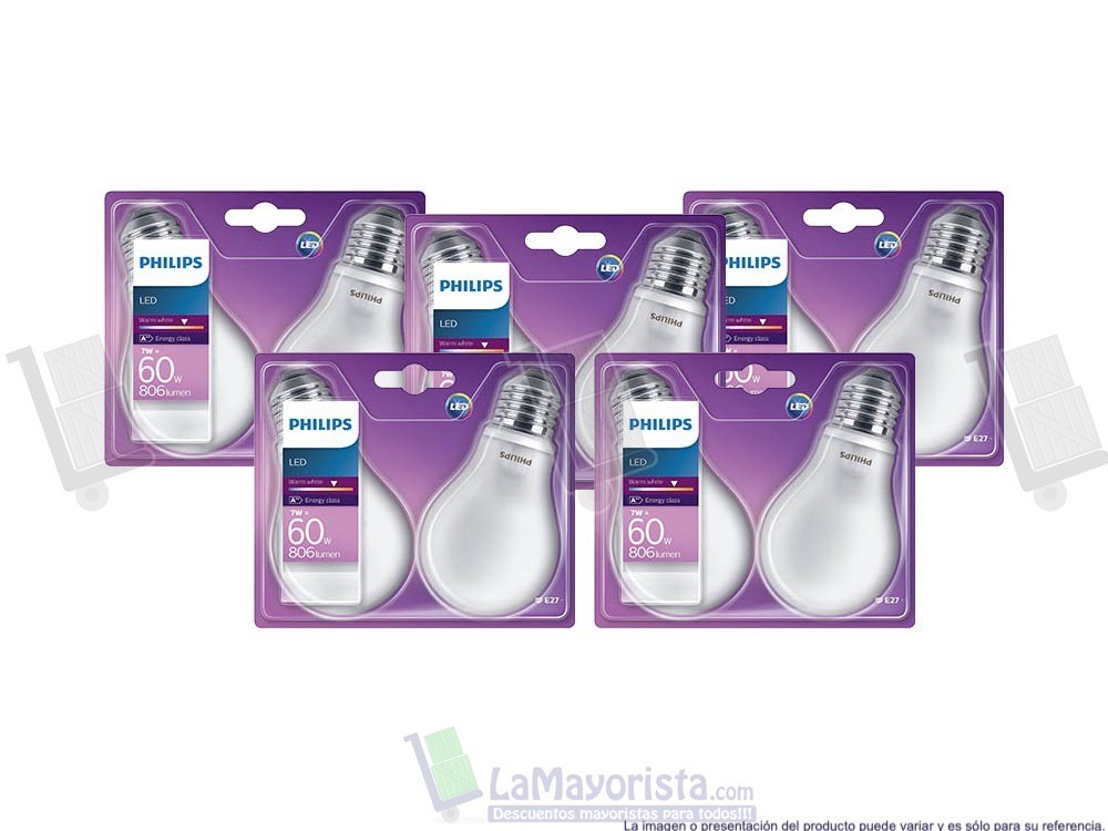 -Al por mayor- Bombillo Led Philips de 60W