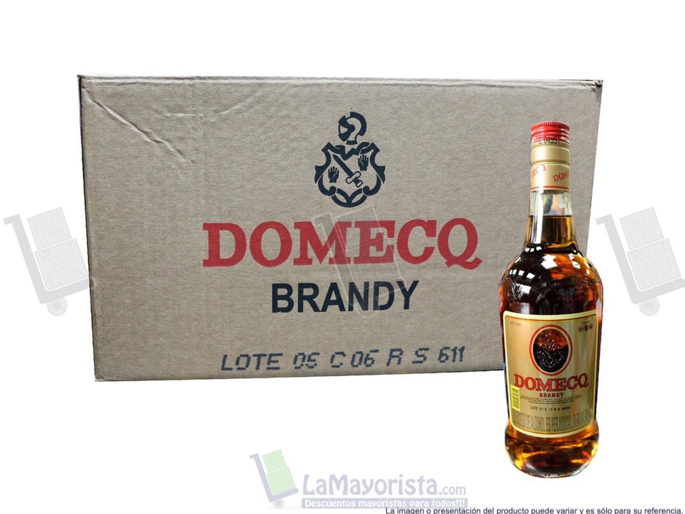 -Al por mayor- Brandy Domecq Botella Caja *750ML